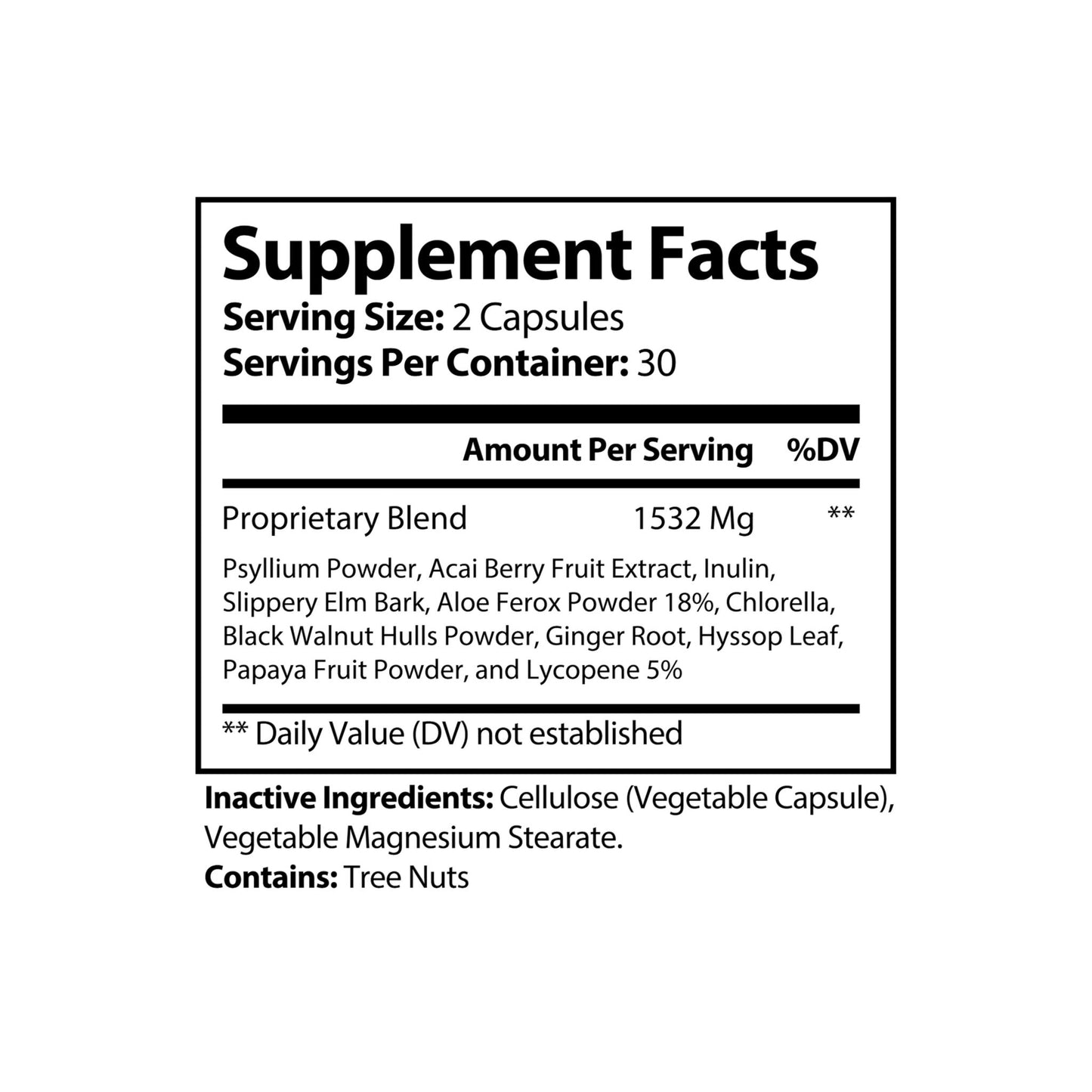 Berry Rich Investment Acai Berry Complex Supplement - Digestive Health & Antioxidant Support with Psyllium & Chlorella