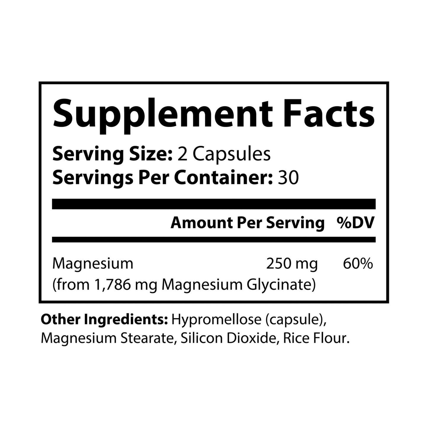 Magnesium Glycinate Supplement – Athletic Performance & Recovery Support