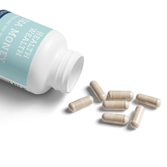 Sea Money – Organic Sea Moss Supplement with Bladderwrack, Burdock & Black Pepper for Energy, Immunity & Vitality