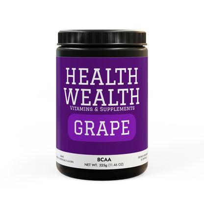 Health Wealth BCAA Supplement, Grape